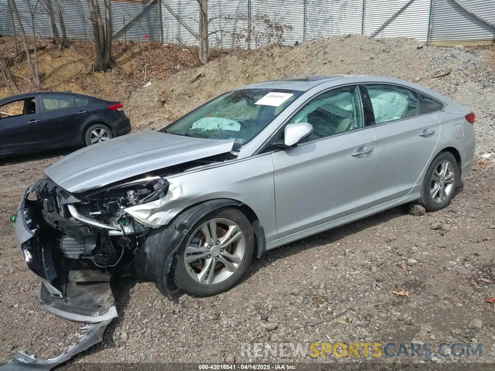2 fotografías del automóvil dañado 5NPE34AF8KH732521 HYUNDAI SONATA 2019