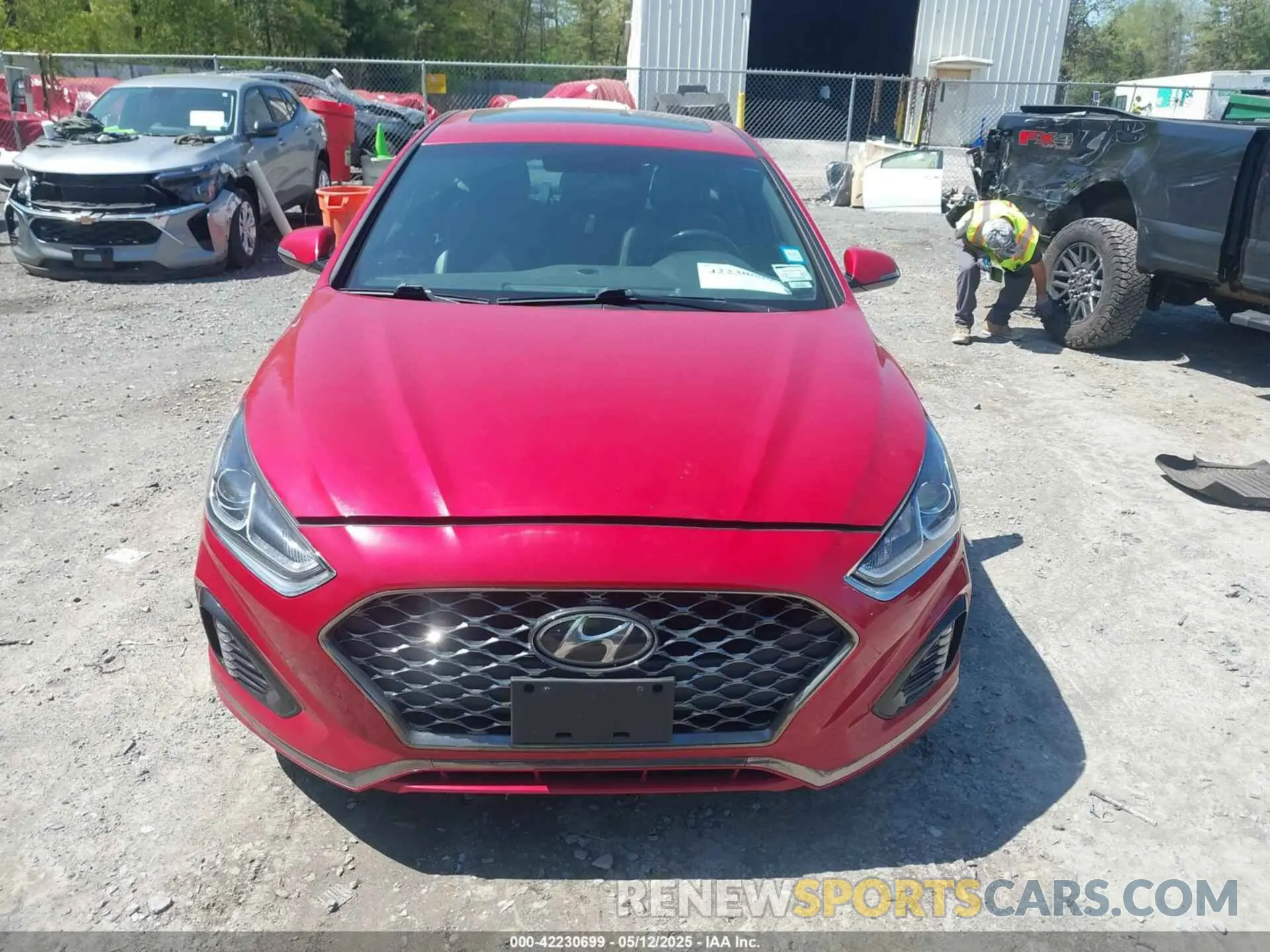 12 fotografías del automóvil dañado 5NPE34AF8KH733278 HYUNDAI SONATA 2019