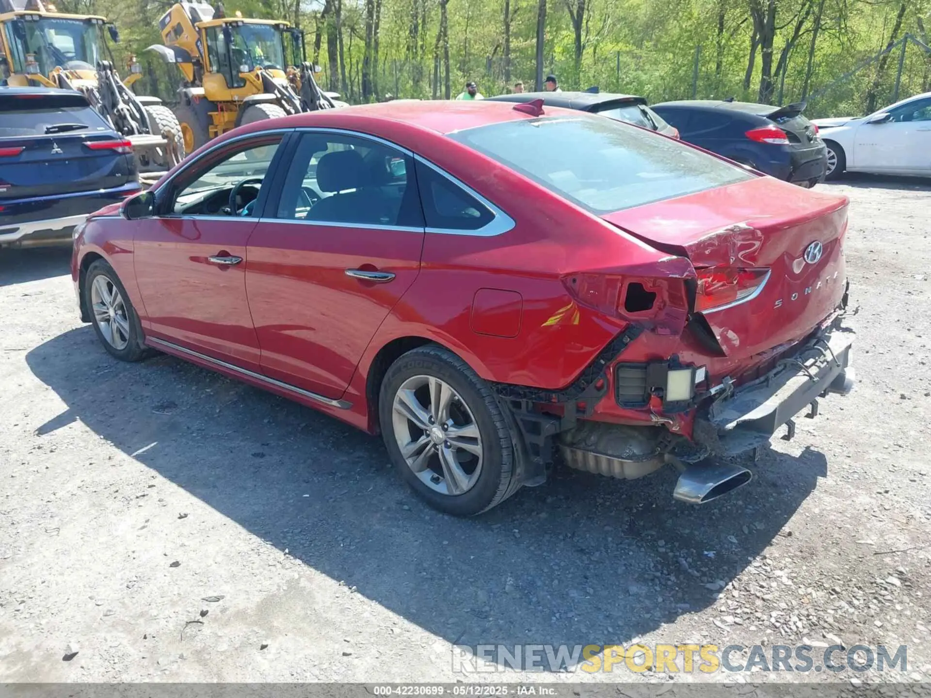 3 fotografías del automóvil dañado 5NPE34AF8KH733278 HYUNDAI SONATA 2019