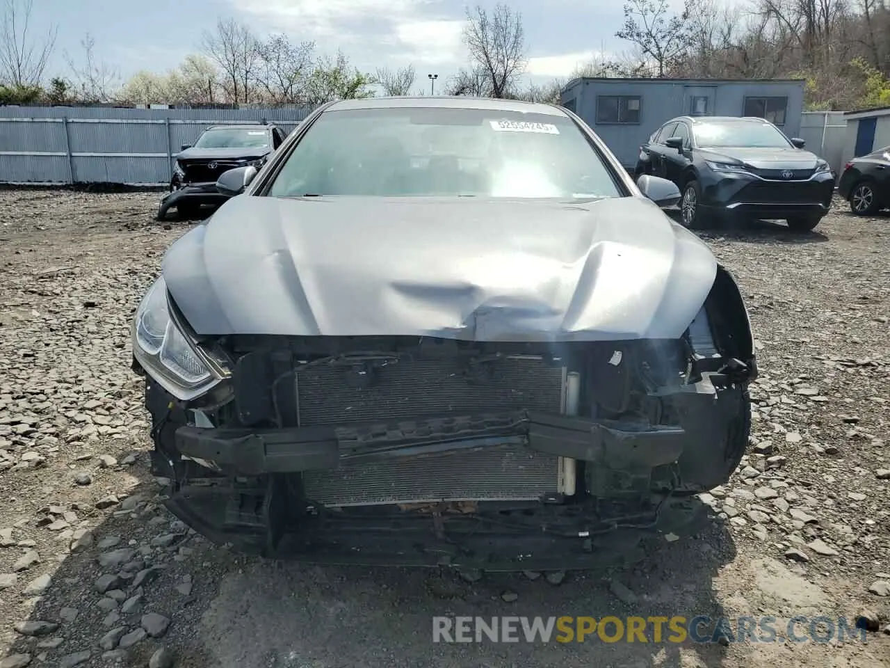 5 fotografías del automóvil dañado 5NPE34AF8KH758858 HYUNDAI SONATA 2019