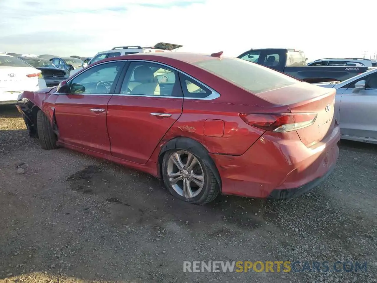 2 fotografías del automóvil dañado 5NPE34AF9KH753586 HYUNDAI SONATA 2019