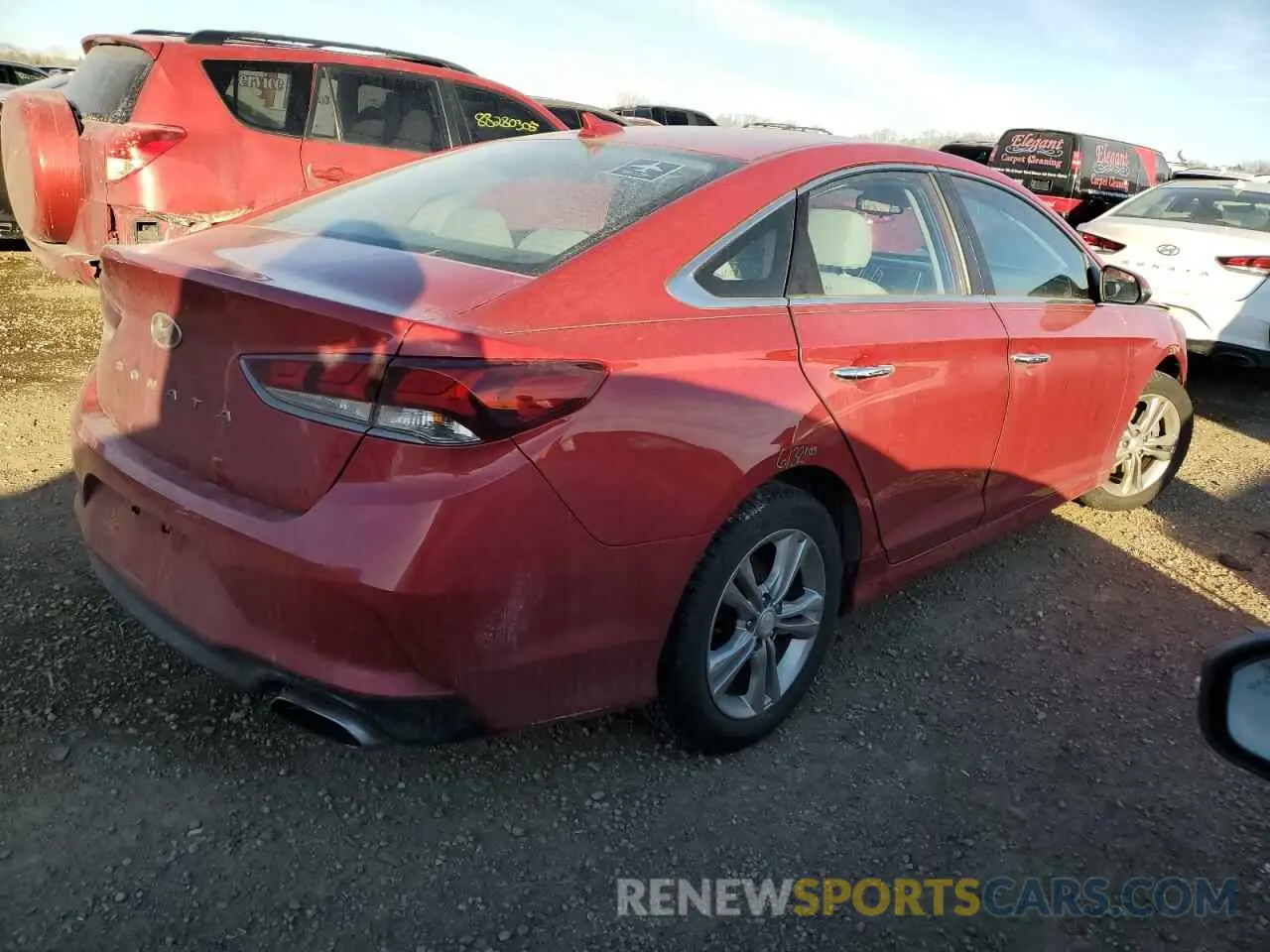 3 fotografías del automóvil dañado 5NPE34AF9KH753586 HYUNDAI SONATA 2019