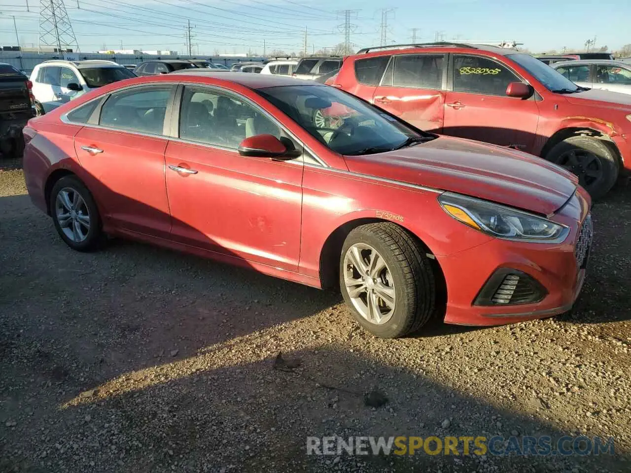 4 fotografías del automóvil dañado 5NPE34AF9KH753586 HYUNDAI SONATA 2019
