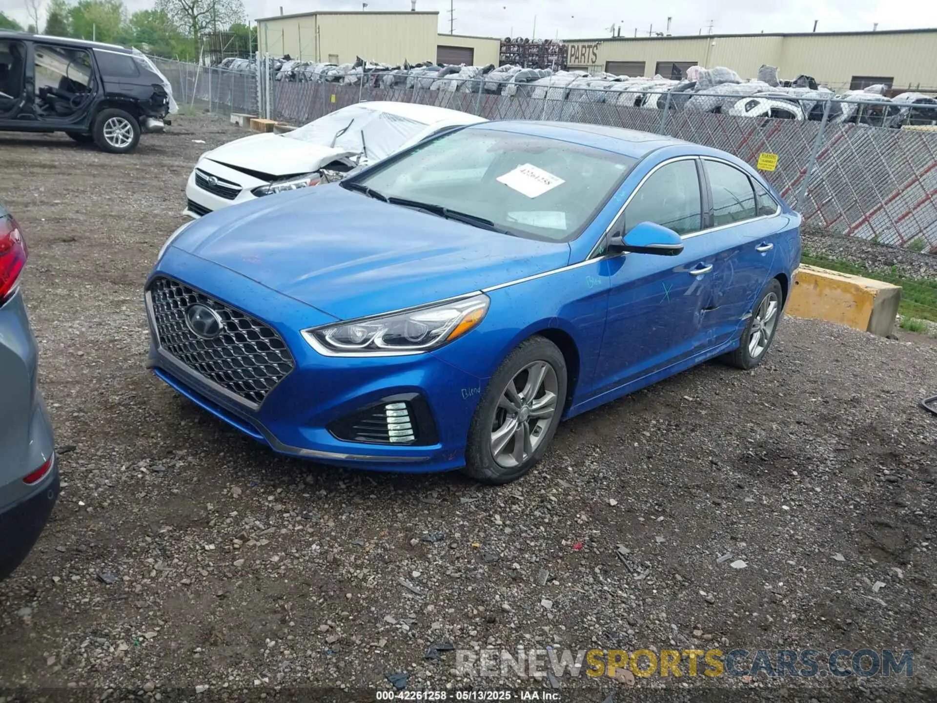 2 fotografías del automóvil dañado 5NPE34AF9KH776723 HYUNDAI SONATA 2019