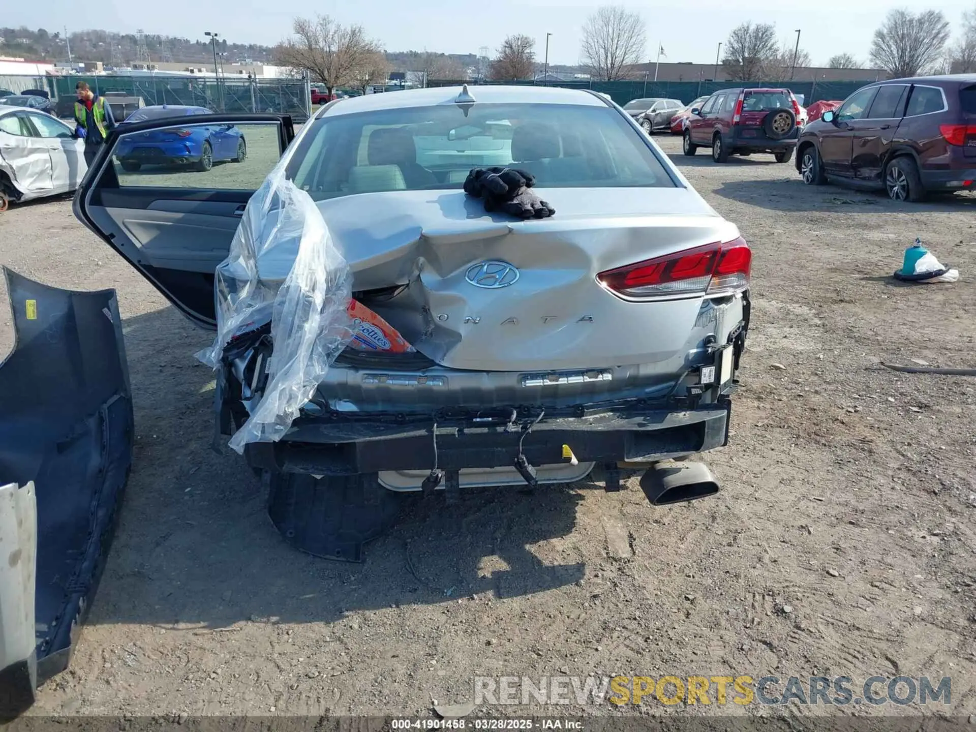 6 fotografías del automóvil dañado 5NPE34AF9KH777242 HYUNDAI SONATA 2019