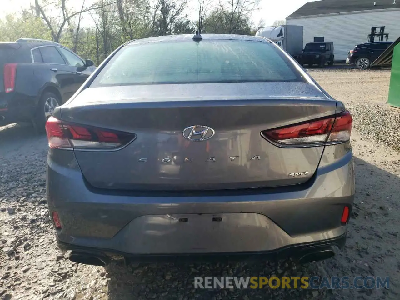 6 fotografías del automóvil dañado 5NPE34AF9KH815763 HYUNDAI SONATA 2019