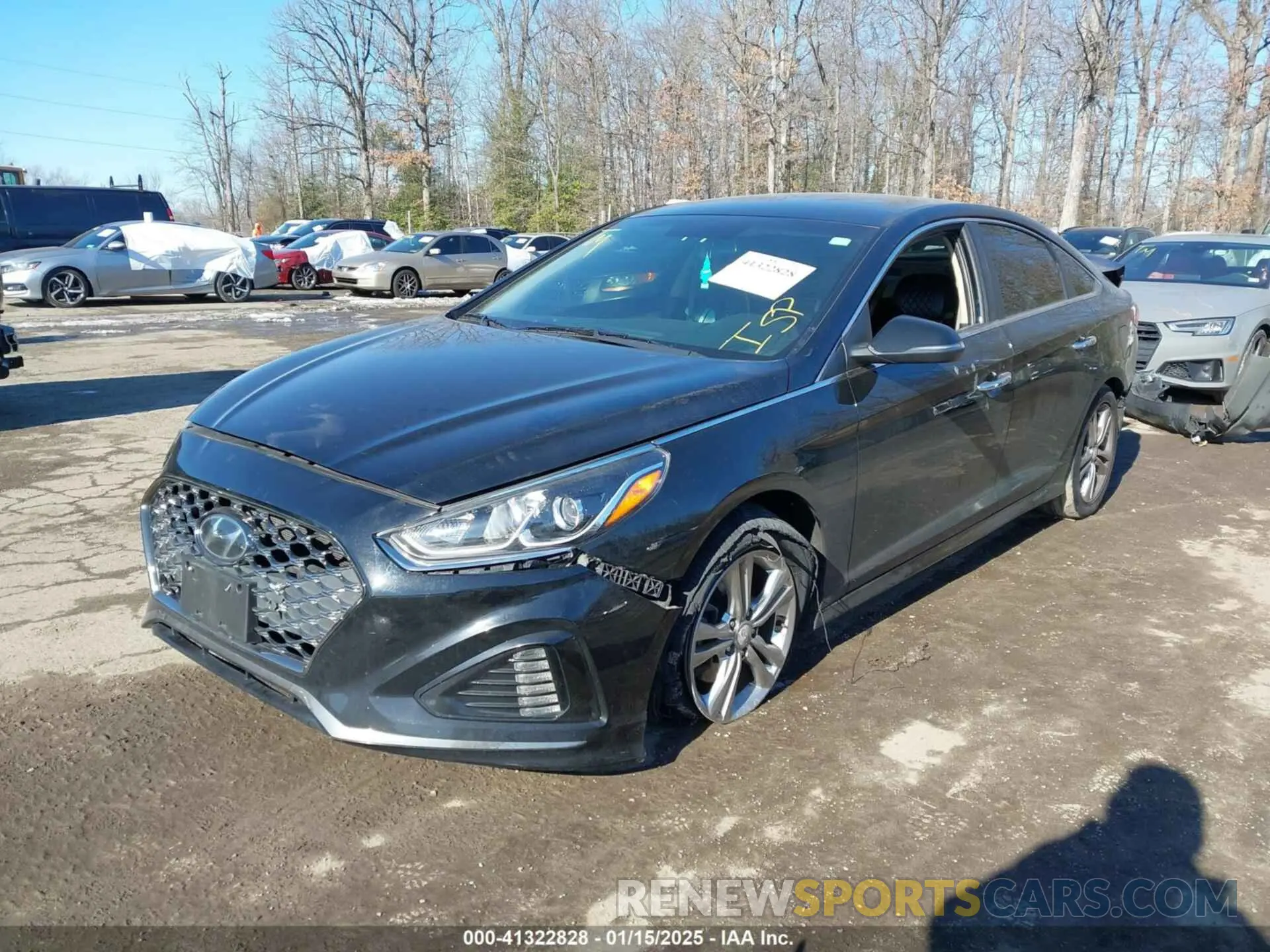 2 fotografías del automóvil dañado 5NPE34AFXKH761549 HYUNDAI SONATA 2019