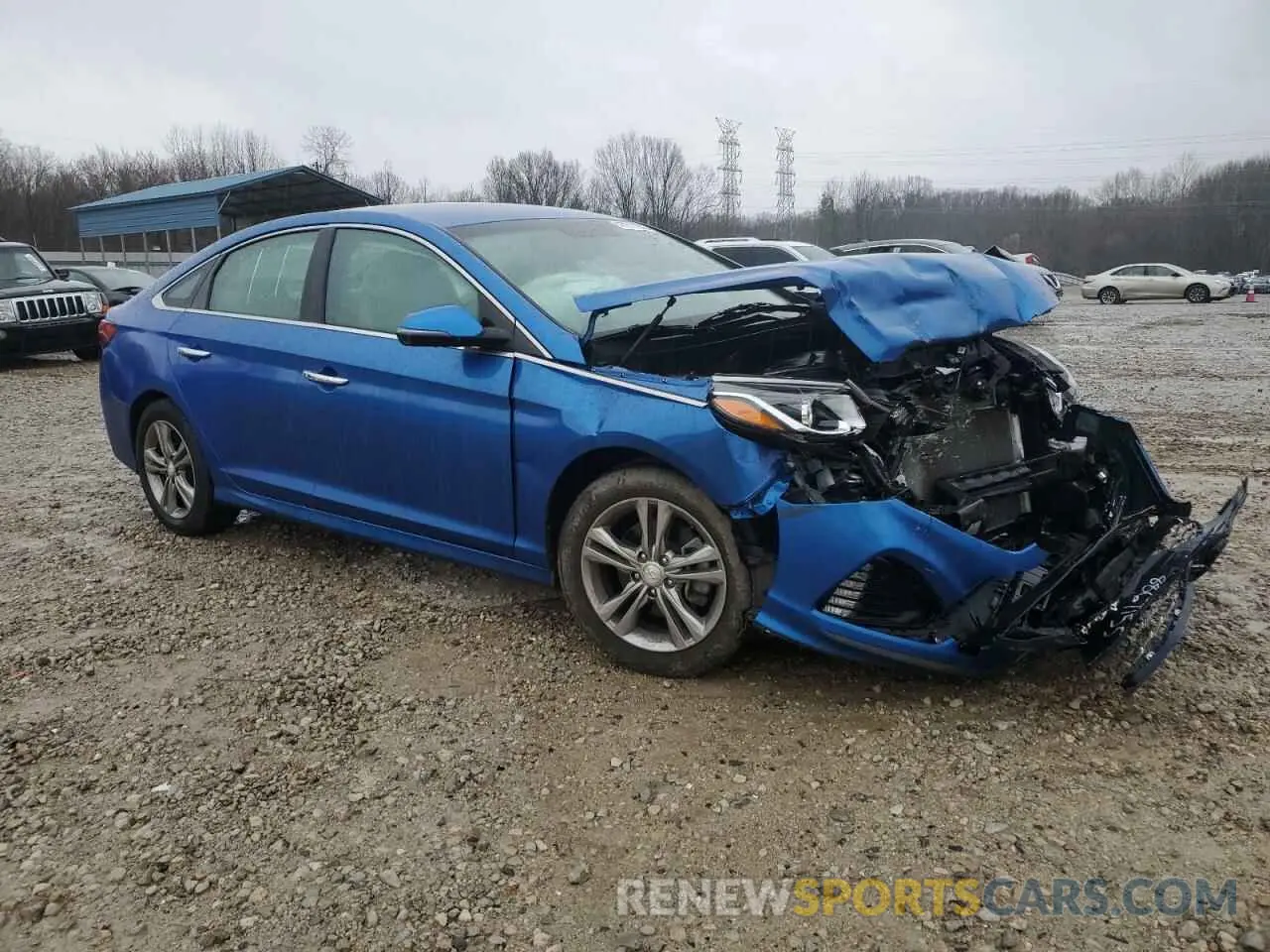 4 fotografías del automóvil dañado 5NPE34AFXKH783387 HYUNDAI SONATA 2019