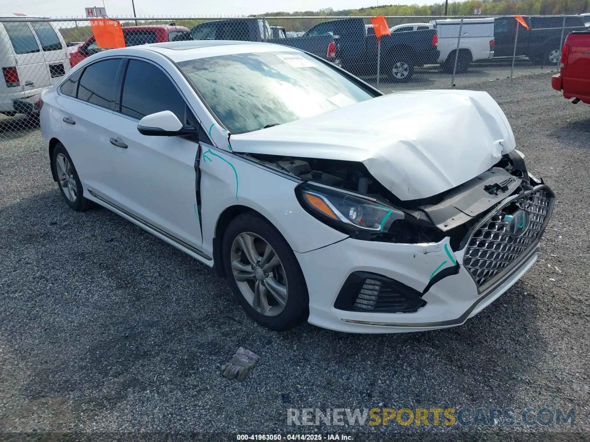 1 fotografías del automóvil dañado 5NPE34AFXKH803038 HYUNDAI SONATA 2019