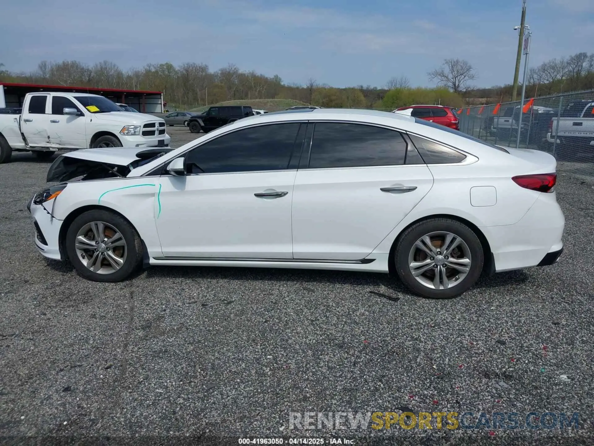 14 fotografías del automóvil dañado 5NPE34AFXKH803038 HYUNDAI SONATA 2019