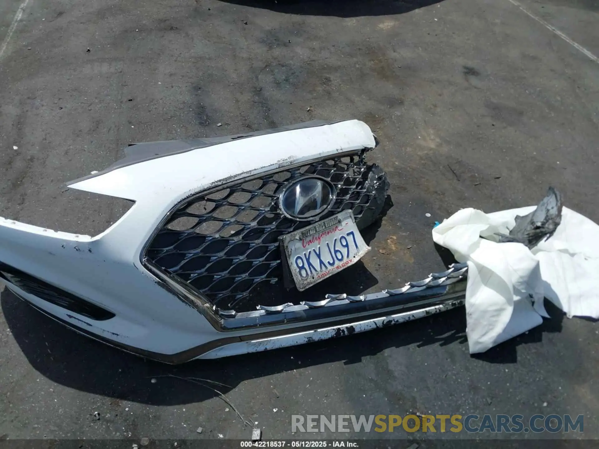 12 fotografías del automóvil dañado 5NPE34AFXKH804254 HYUNDAI SONATA 2019