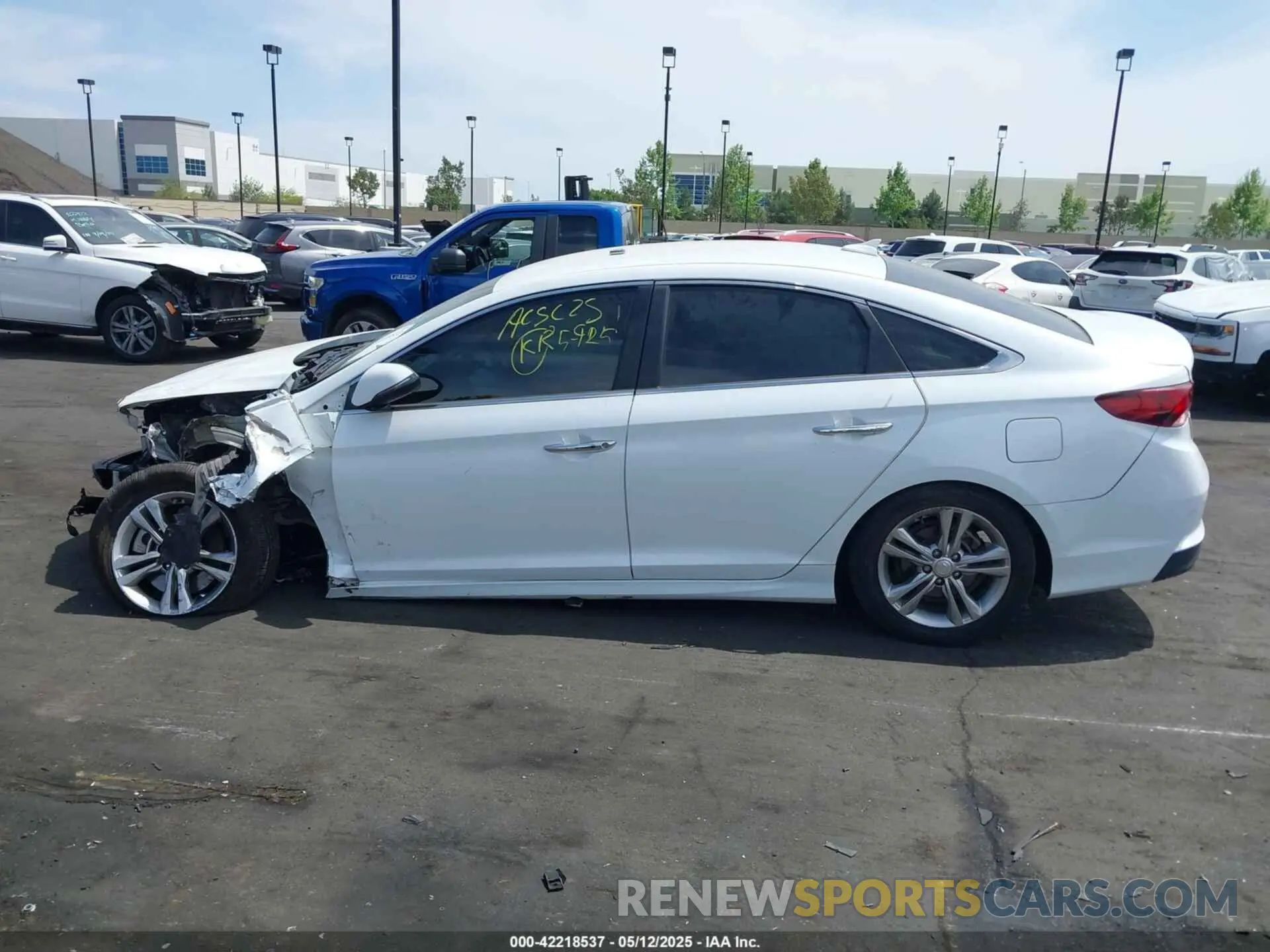 15 fotografías del automóvil dañado 5NPE34AFXKH804254 HYUNDAI SONATA 2019
