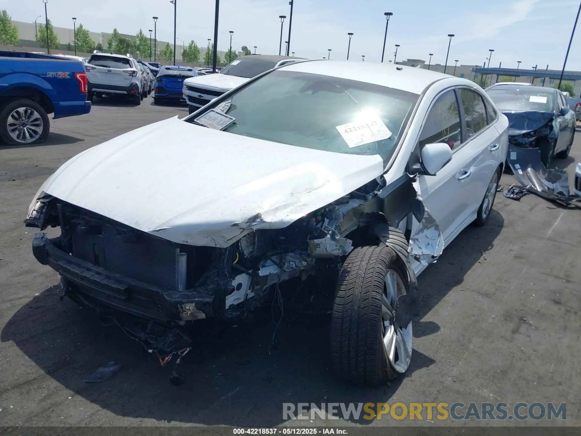6 fotografías del automóvil dañado 5NPE34AFXKH804254 HYUNDAI SONATA 2019
