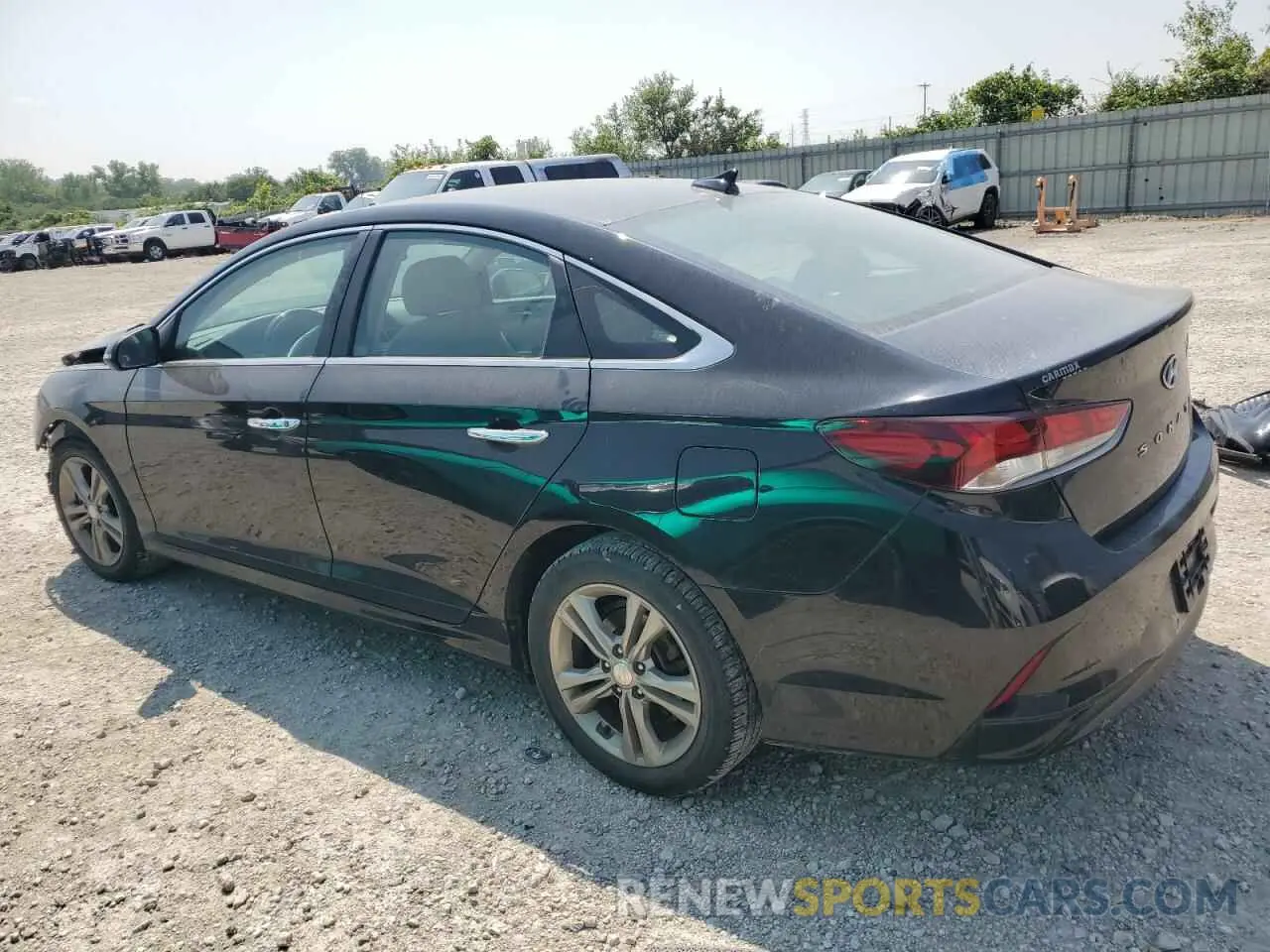 2 fotografías del automóvil dañado 5NPE34AFXKH815433 HYUNDAI SONATA 2019