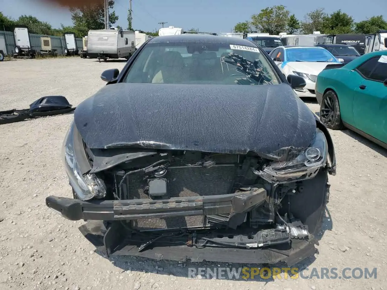 5 fotografías del automóvil dañado 5NPE34AFXKH815433 HYUNDAI SONATA 2019