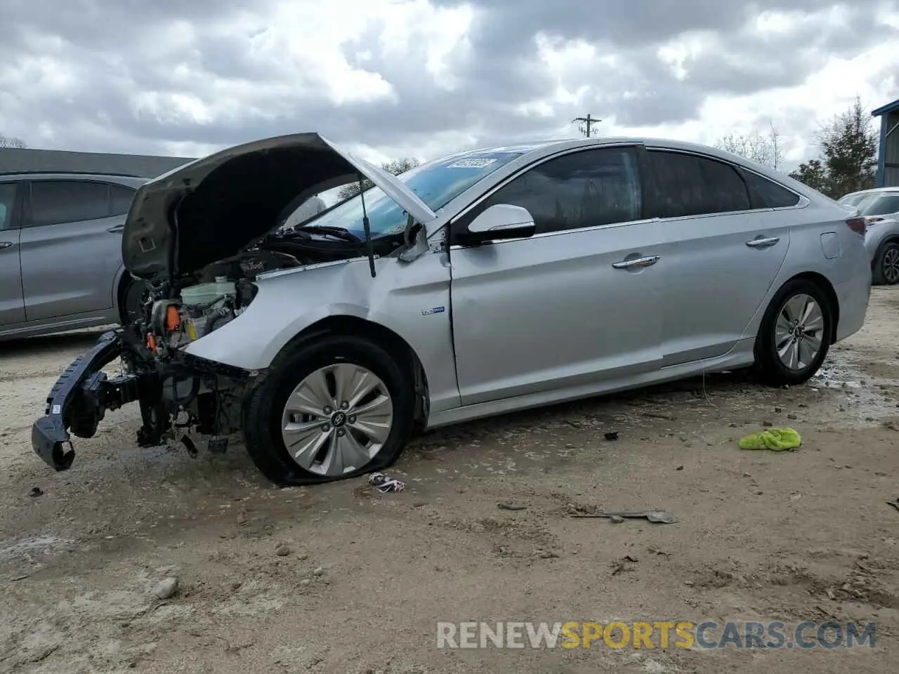 1 fotografías del automóvil dañado KMHE24L39KA093459 HYUNDAI SONATA 2019