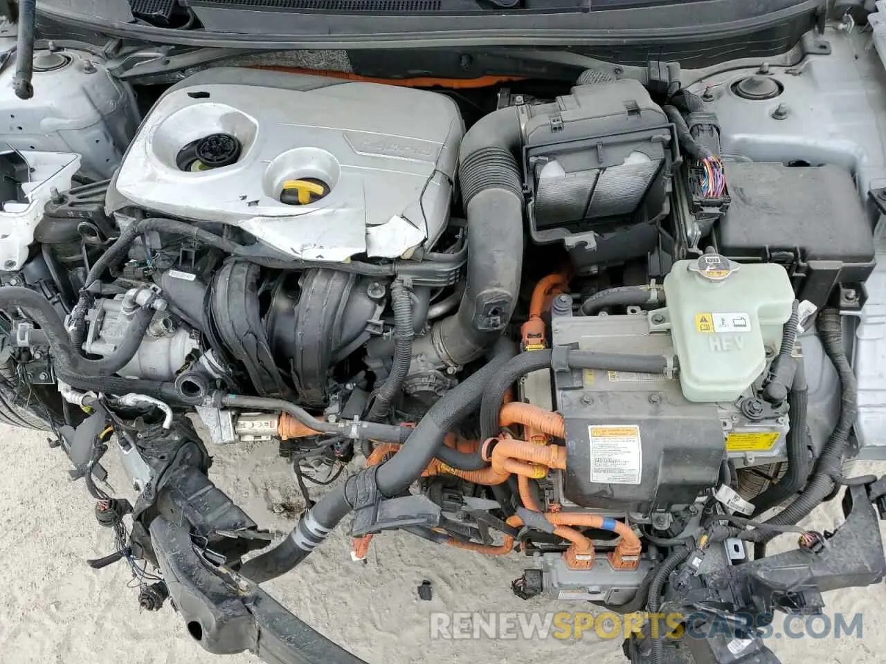 12 fotografías del automóvil dañado KMHE24L39KA093459 HYUNDAI SONATA 2019