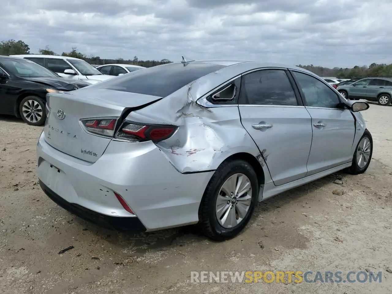 3 fotografías del automóvil dañado KMHE24L39KA093459 HYUNDAI SONATA 2019