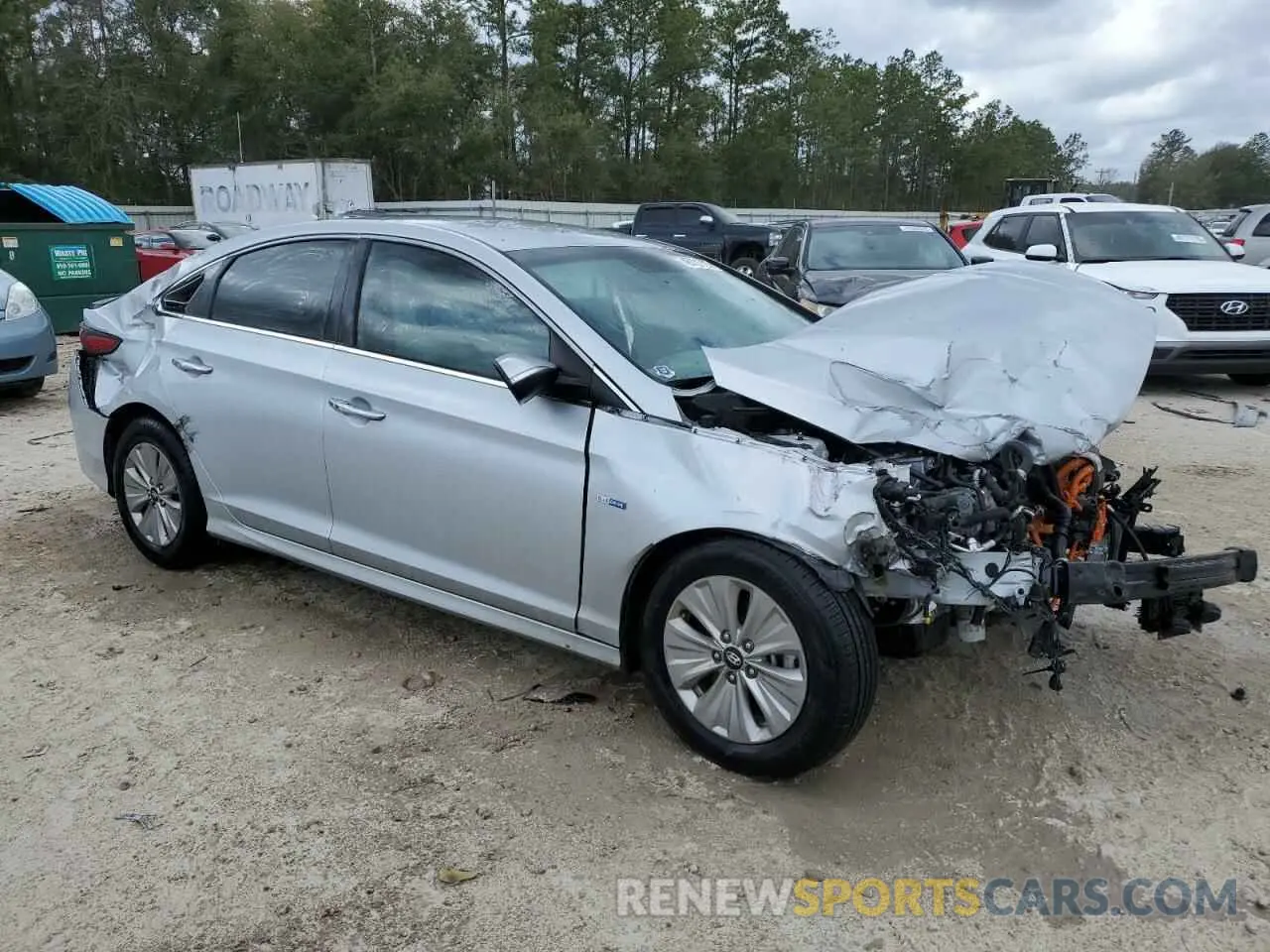 4 fotografías del automóvil dañado KMHE24L39KA093459 HYUNDAI SONATA 2019