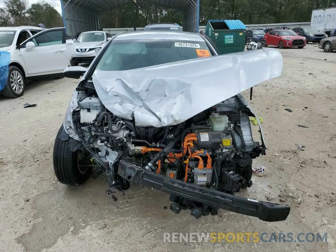 5 fotografías del automóvil dañado KMHE24L39KA093459 HYUNDAI SONATA 2019