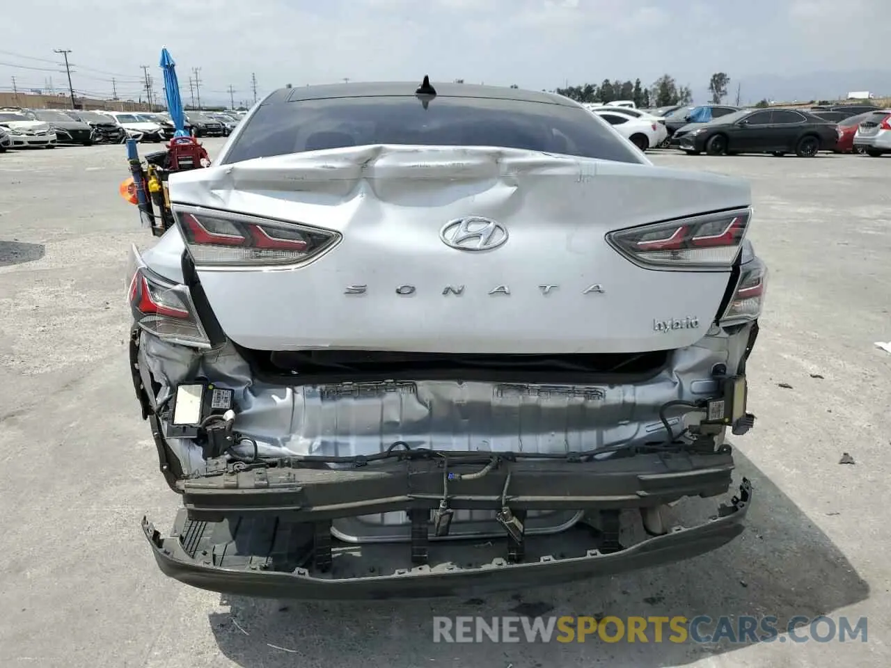 6 fotografías del automóvil dañado KMHE34L37KA092193 HYUNDAI SONATA 2019
