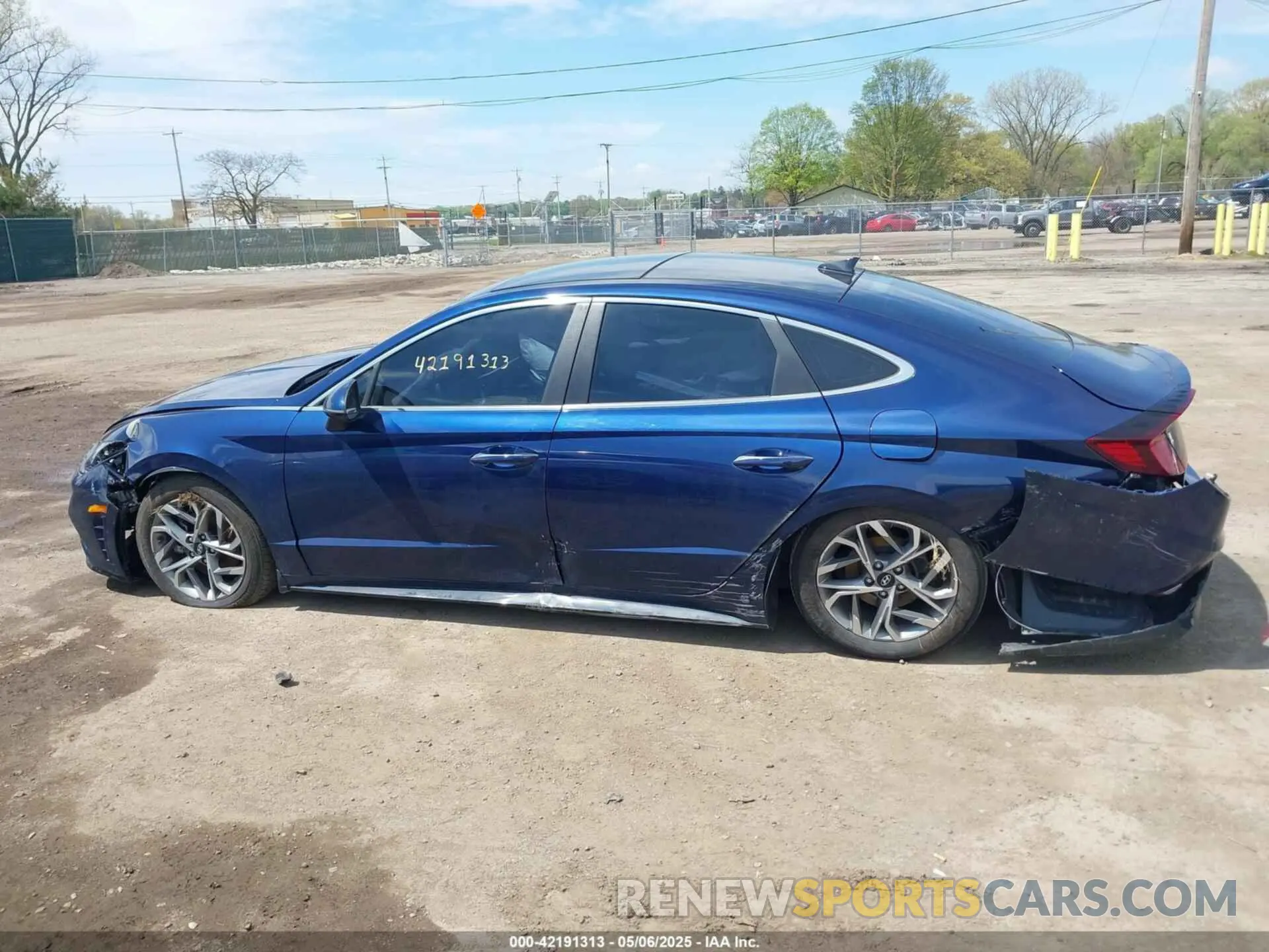 14 fotografías del automóvil dañado 5NPEF4JA0LH002065 HYUNDAI SONATA 2020