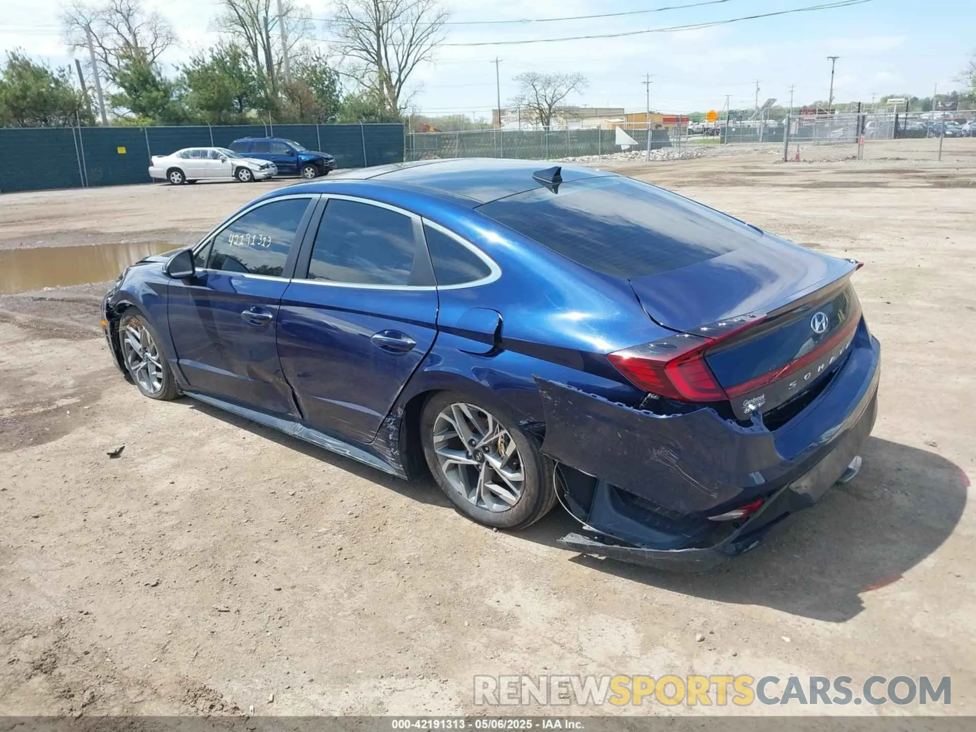 3 fotografías del automóvil dañado 5NPEF4JA0LH002065 HYUNDAI SONATA 2020