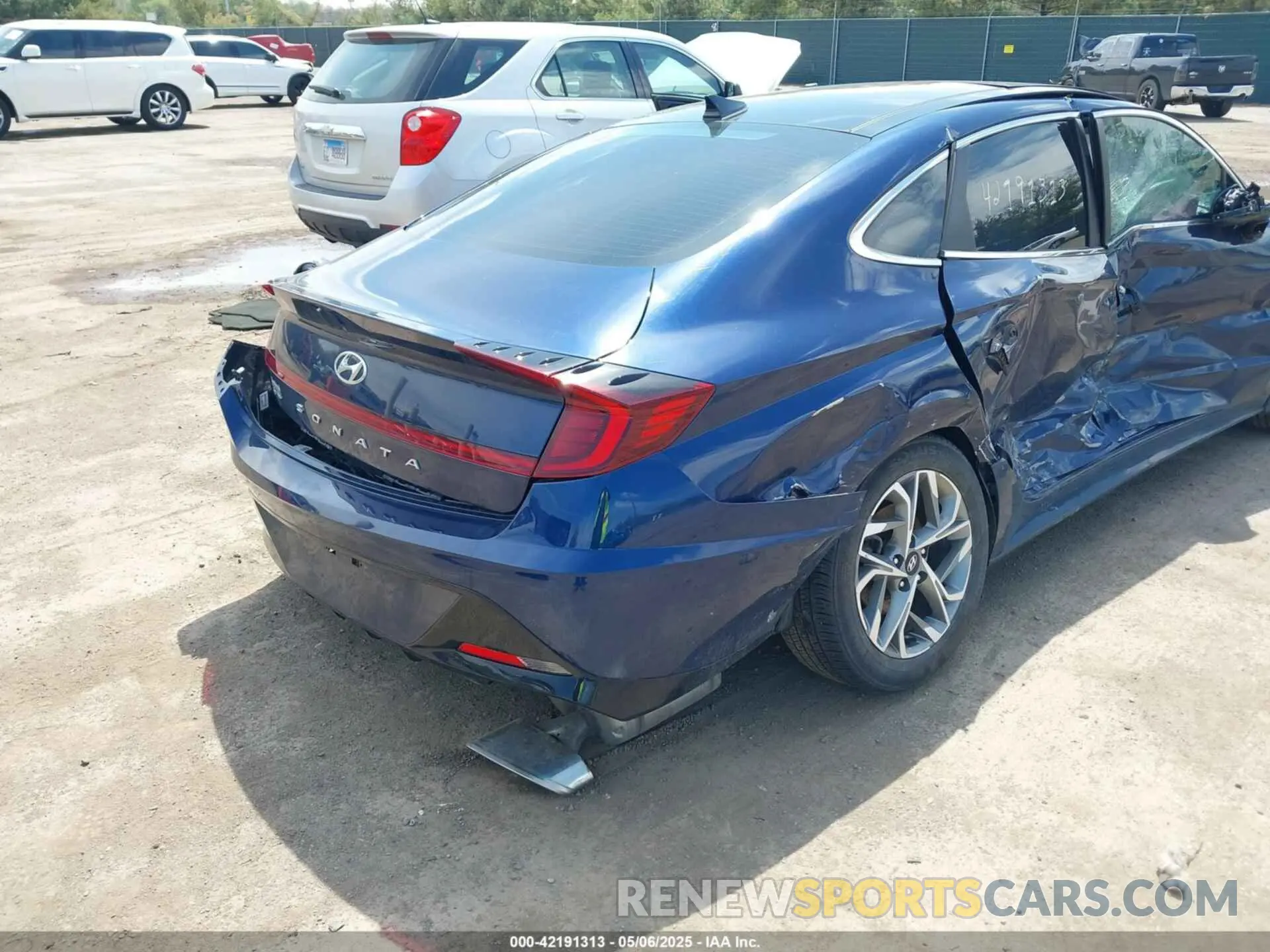 6 fotografías del automóvil dañado 5NPEF4JA0LH002065 HYUNDAI SONATA 2020