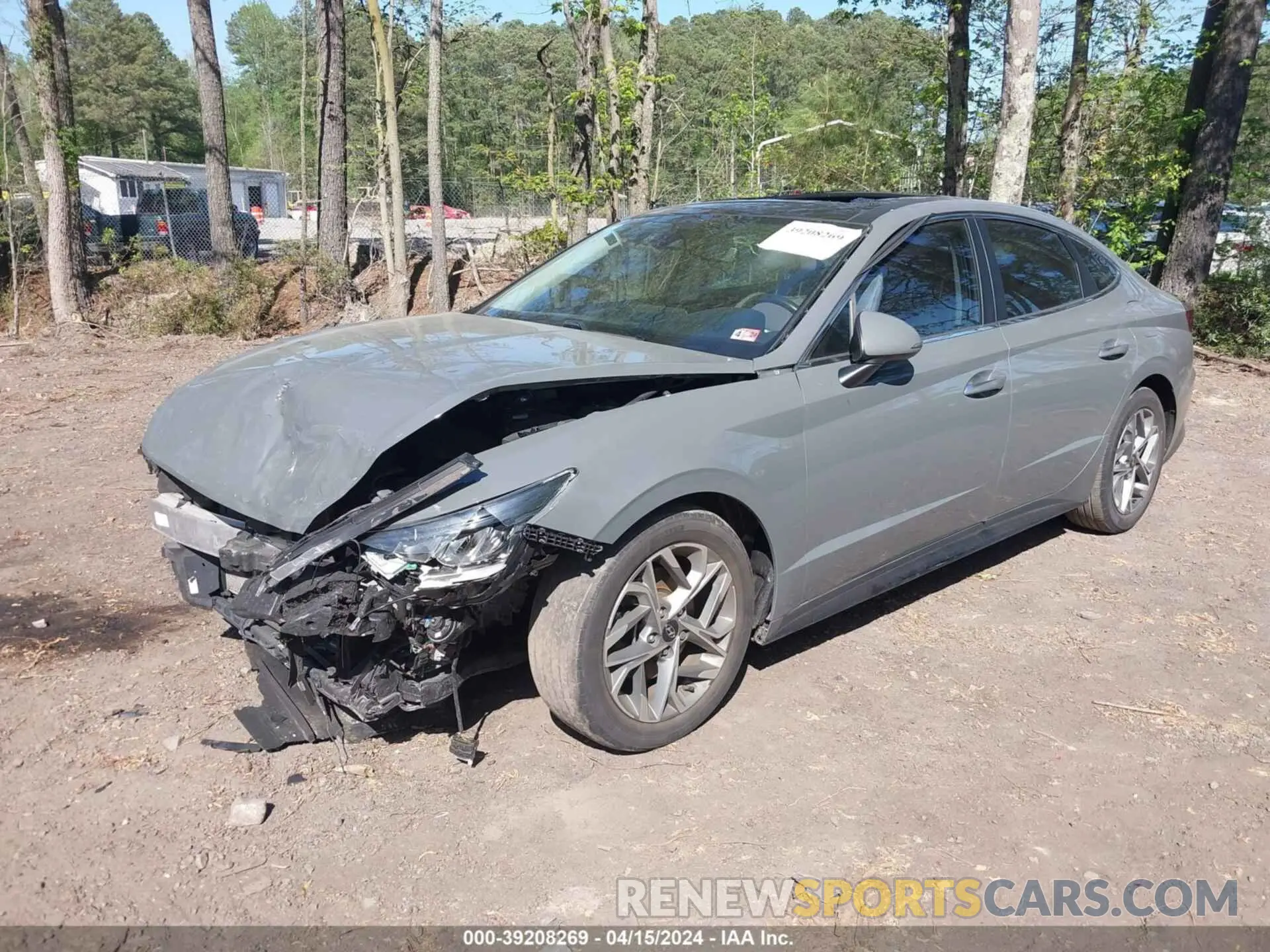 2 fotografías del automóvil dañado 5NPEF4JA3LH038882 HYUNDAI SONATA 2020