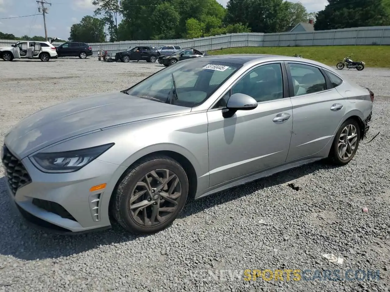 1 fotografías del automóvil dañado 5NPEF4JA3LH054063 HYUNDAI SONATA 2020