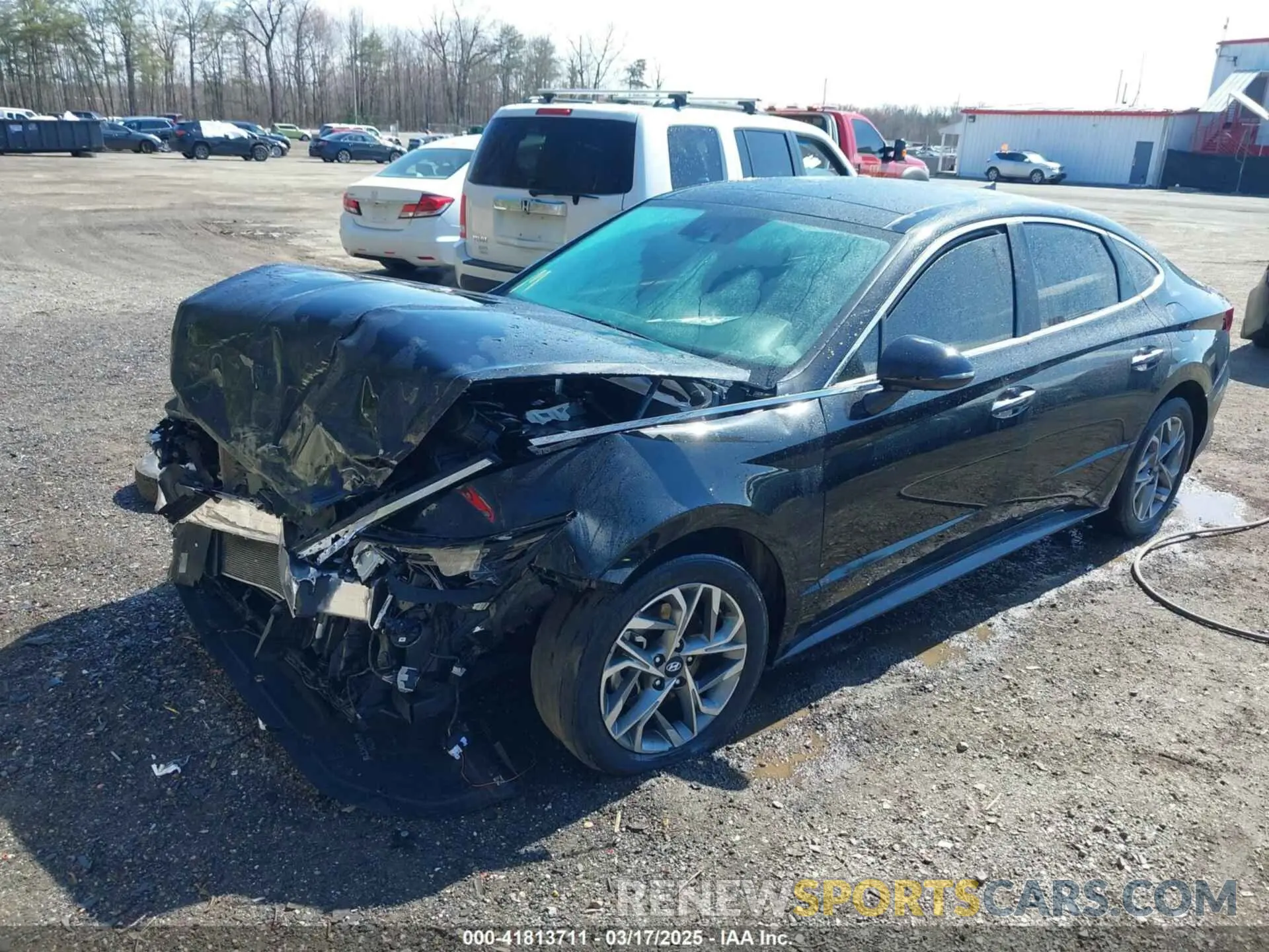 2 fotografías del automóvil dañado 5NPEF4JA3LH059215 HYUNDAI SONATA 2020