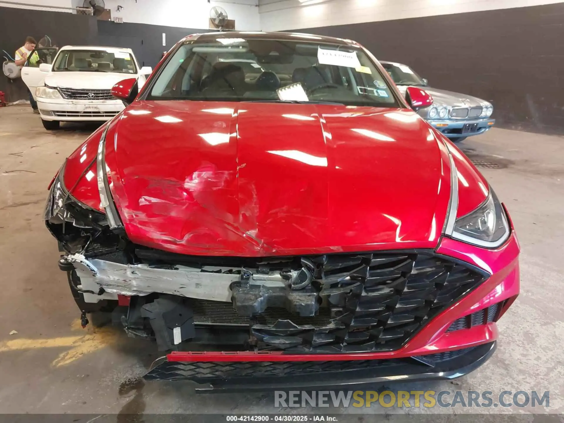 12 fotografías del automóvil dañado 5NPEF4JA5LH015250 HYUNDAI SONATA 2020