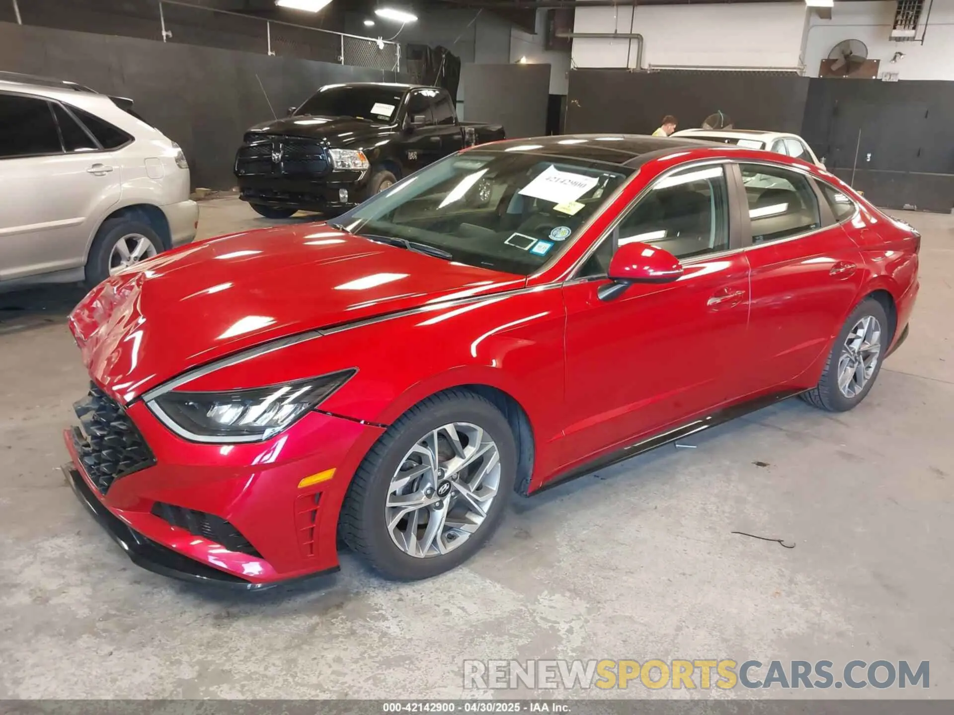 2 fotografías del automóvil dañado 5NPEF4JA5LH015250 HYUNDAI SONATA 2020