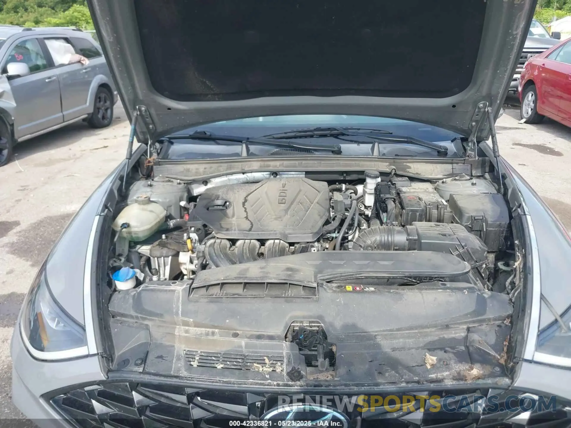 10 fotografías del automóvil dañado 5NPEF4JA5LH023641 HYUNDAI SONATA 2020
