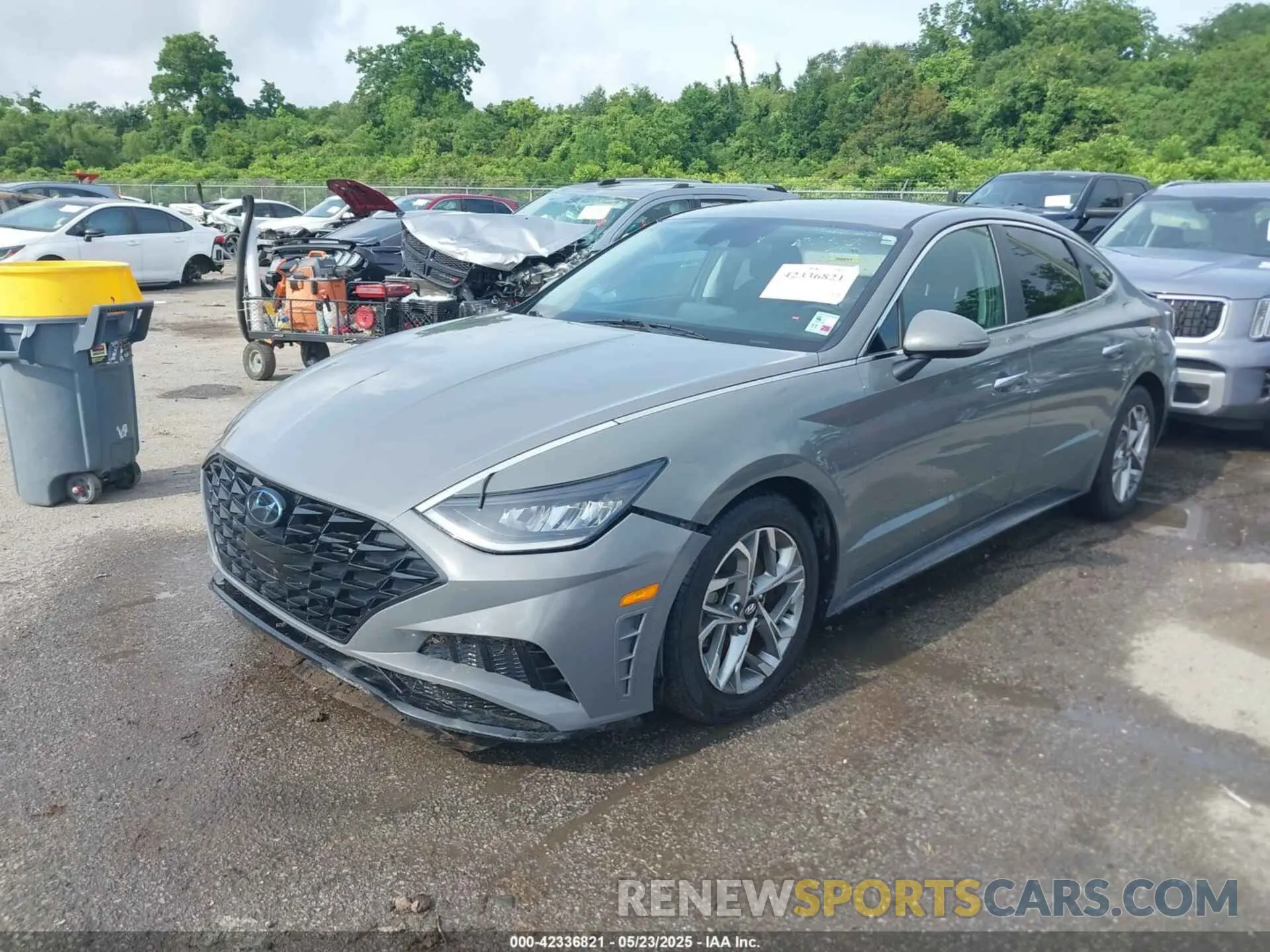 2 fotografías del automóvil dañado 5NPEF4JA5LH023641 HYUNDAI SONATA 2020