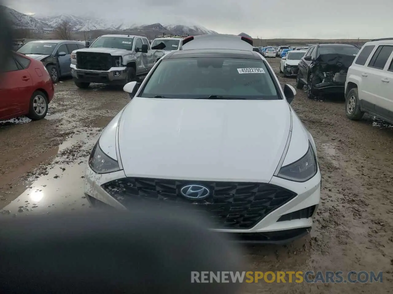5 fotografías del automóvil dañado 5NPEF4JA7LH000491 HYUNDAI SONATA 2020