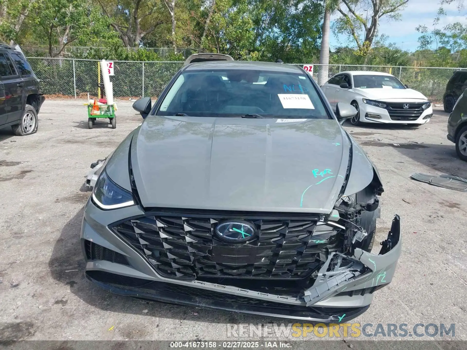 13 fotografías del automóvil dañado 5NPEF4JA7LH060559 HYUNDAI SONATA 2020