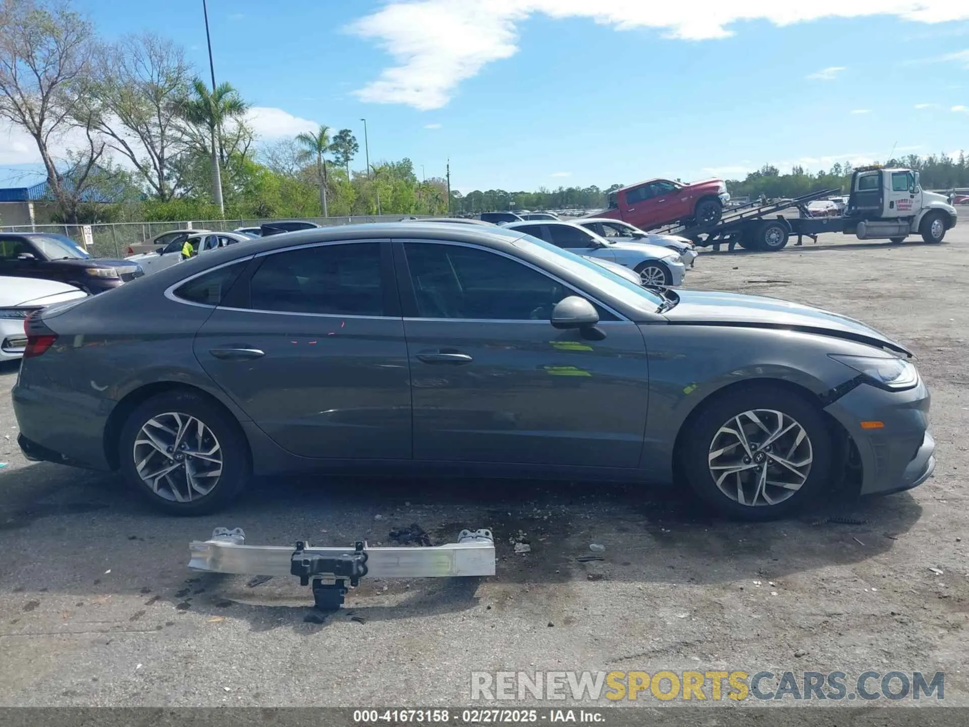 14 fotografías del automóvil dañado 5NPEF4JA7LH060559 HYUNDAI SONATA 2020