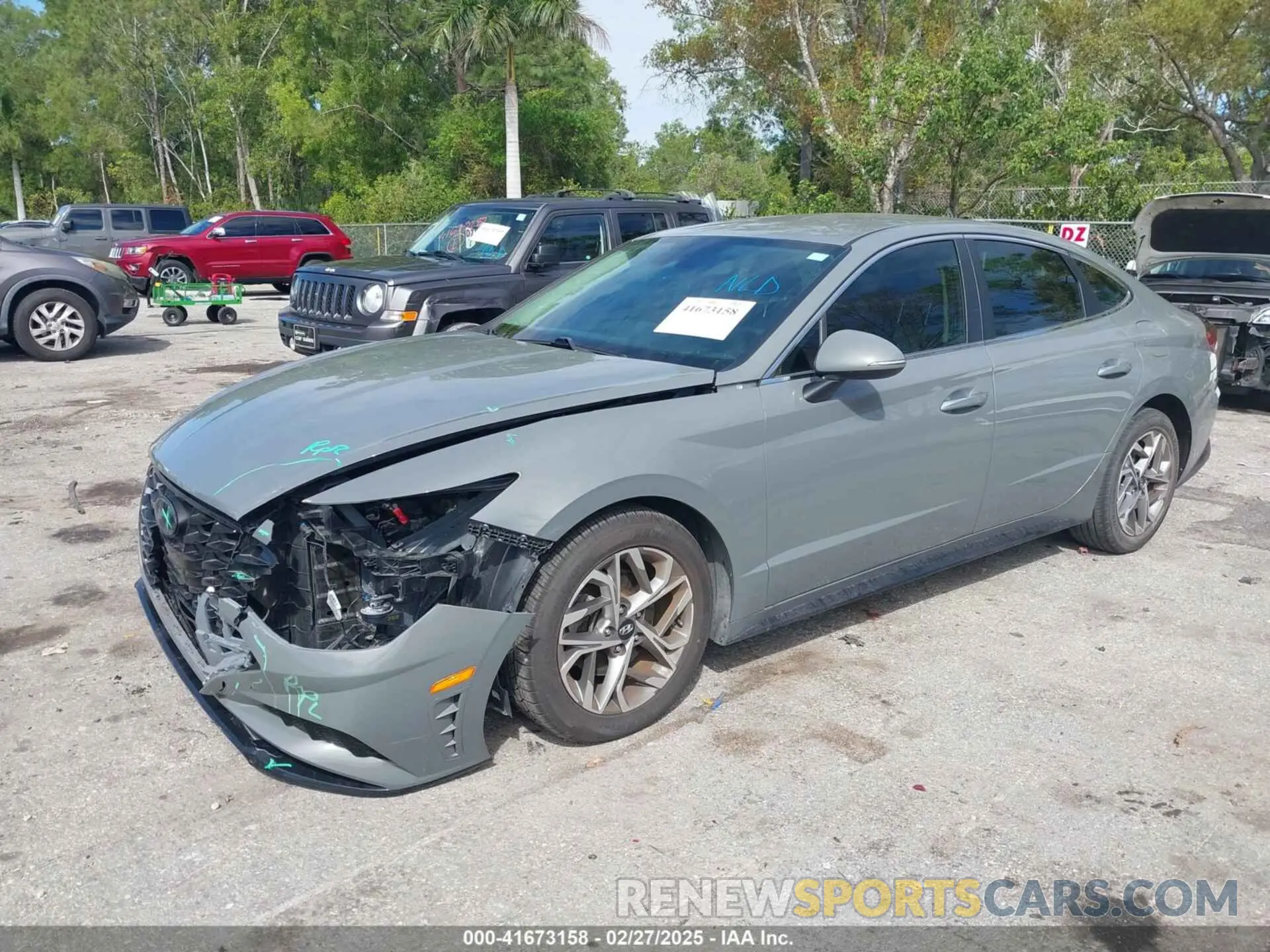 2 fotografías del automóvil dañado 5NPEF4JA7LH060559 HYUNDAI SONATA 2020