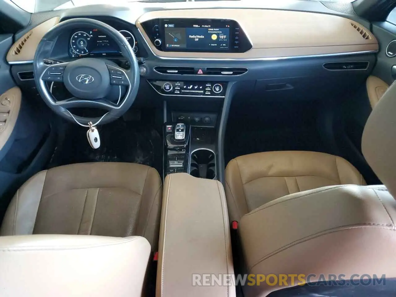 8 fotografías del automóvil dañado 5NPEF4JA8LH006462 HYUNDAI SONATA 2020