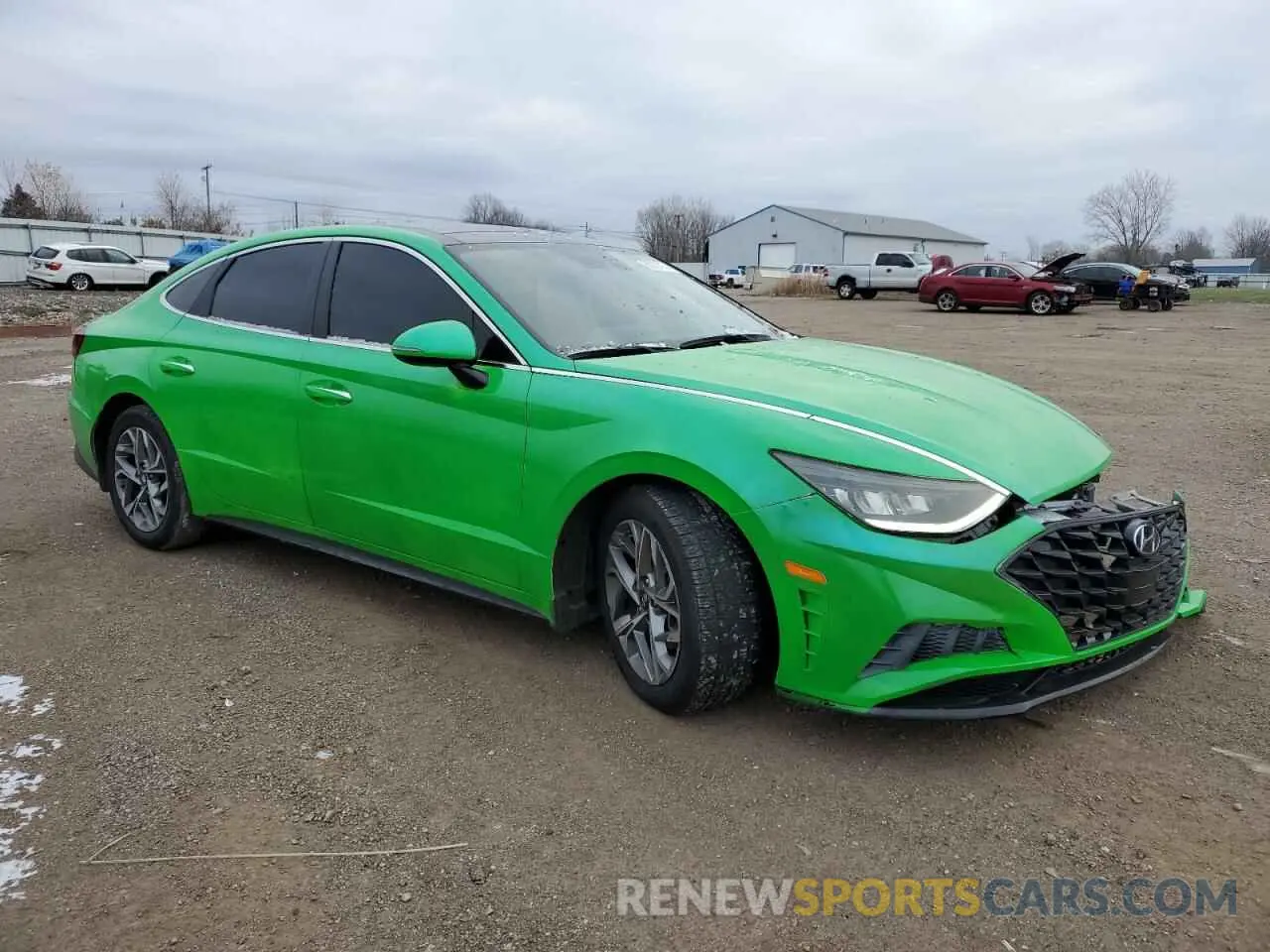 4 fotografías del automóvil dañado 5NPEF4JA8LH046895 HYUNDAI SONATA 2020