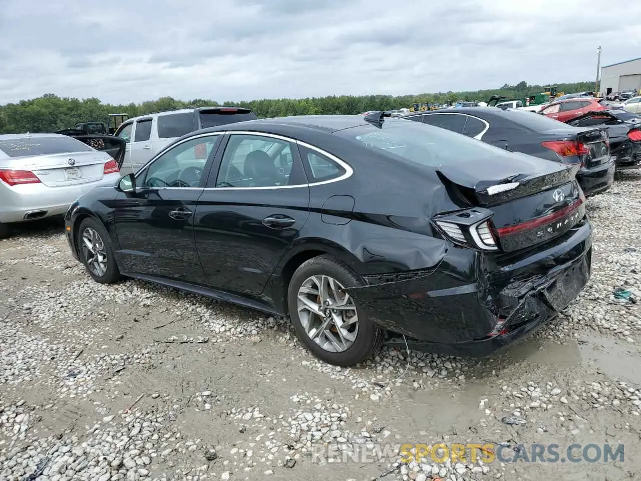 2 fotografías del automóvil dañado 5NPEF4JA9LH031970 HYUNDAI SONATA 2020