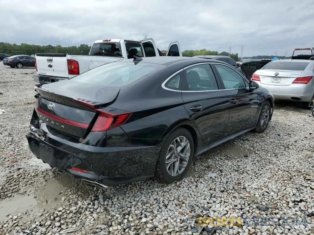 3 fotografías del automóvil dañado 5NPEF4JA9LH031970 HYUNDAI SONATA 2020