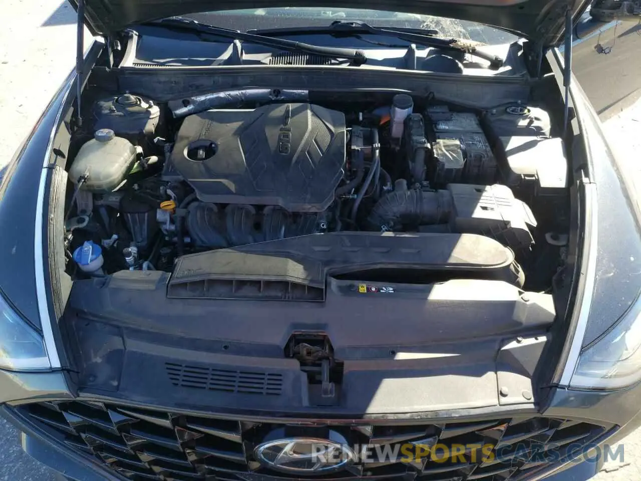 11 fotografías del automóvil dañado 5NPEF4JA9LH032374 HYUNDAI SONATA 2020