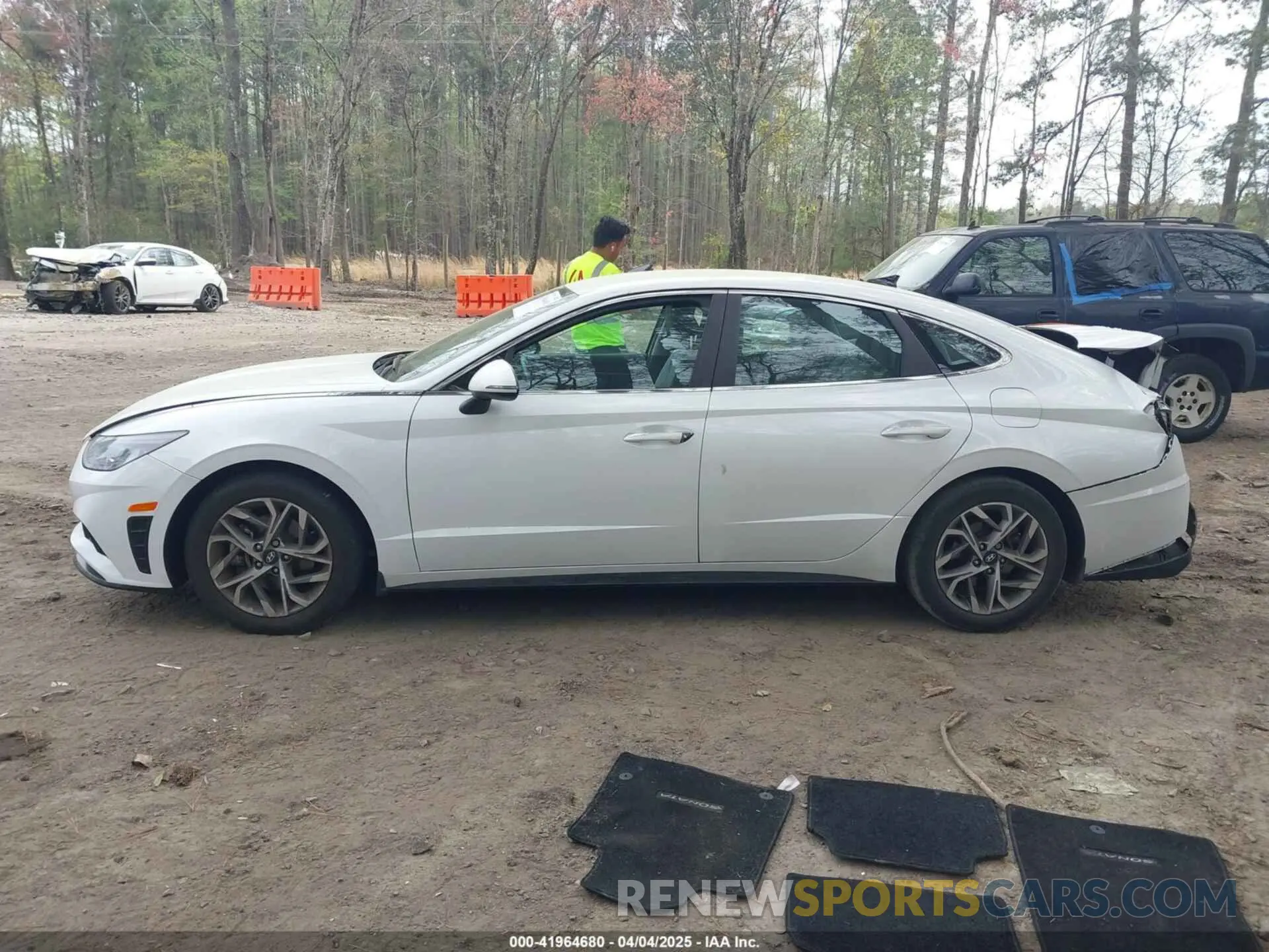 14 fotografías del automóvil dañado 5NPEF4JA9LH050941 HYUNDAI SONATA 2020