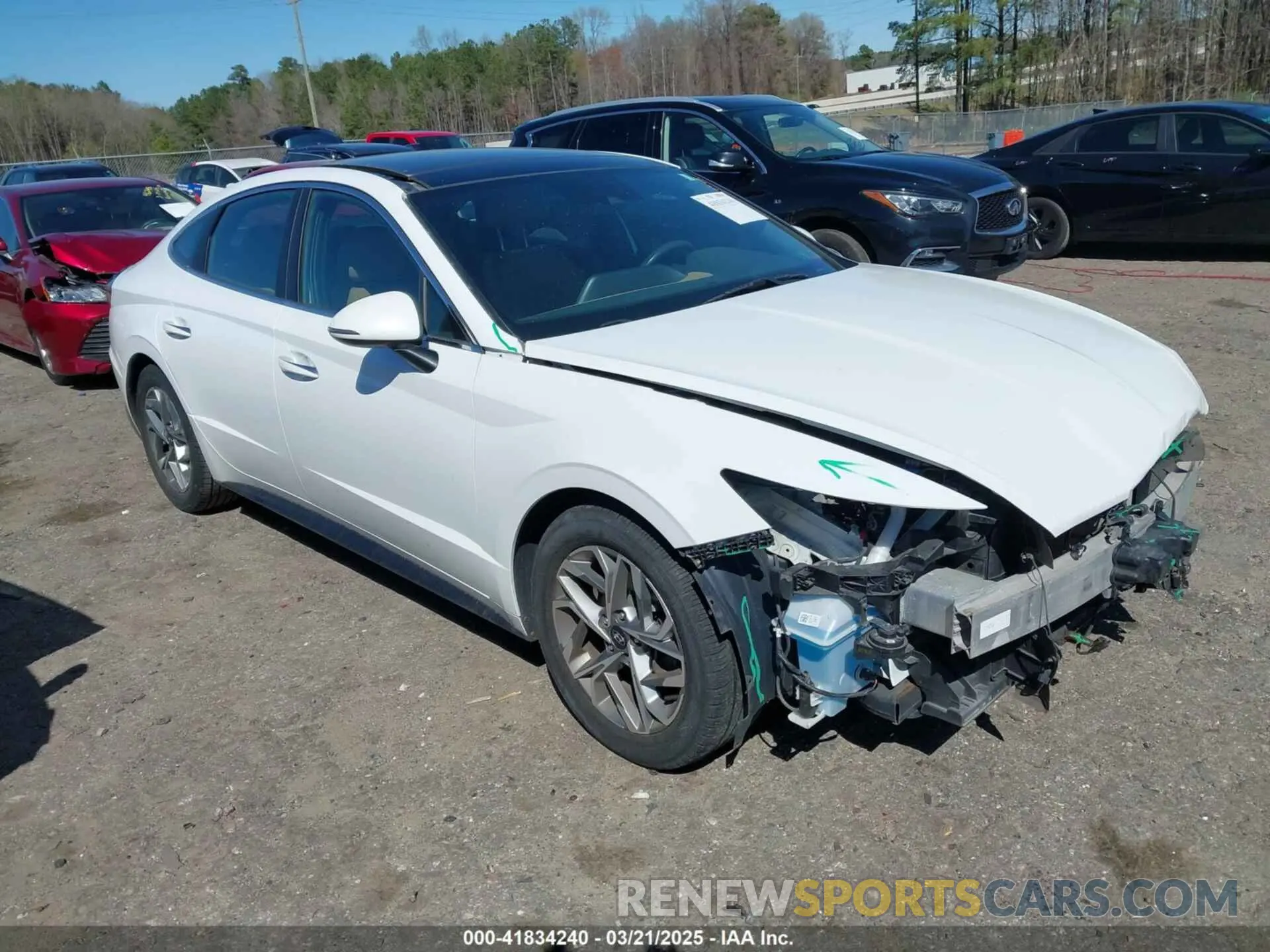 1 fotografías del automóvil dañado 5NPEF4JAXLH016698 HYUNDAI SONATA 2020