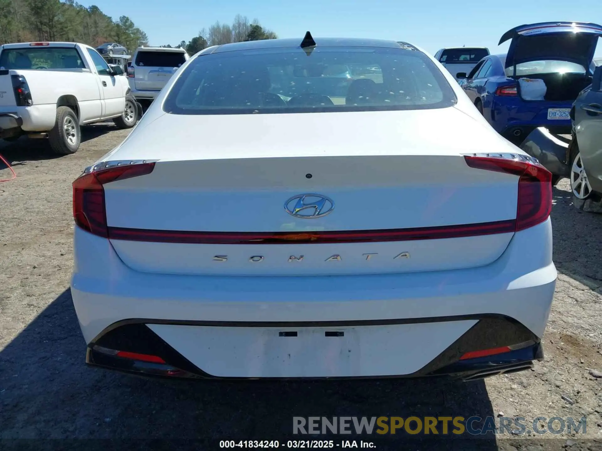 16 fotografías del automóvil dañado 5NPEF4JAXLH016698 HYUNDAI SONATA 2020
