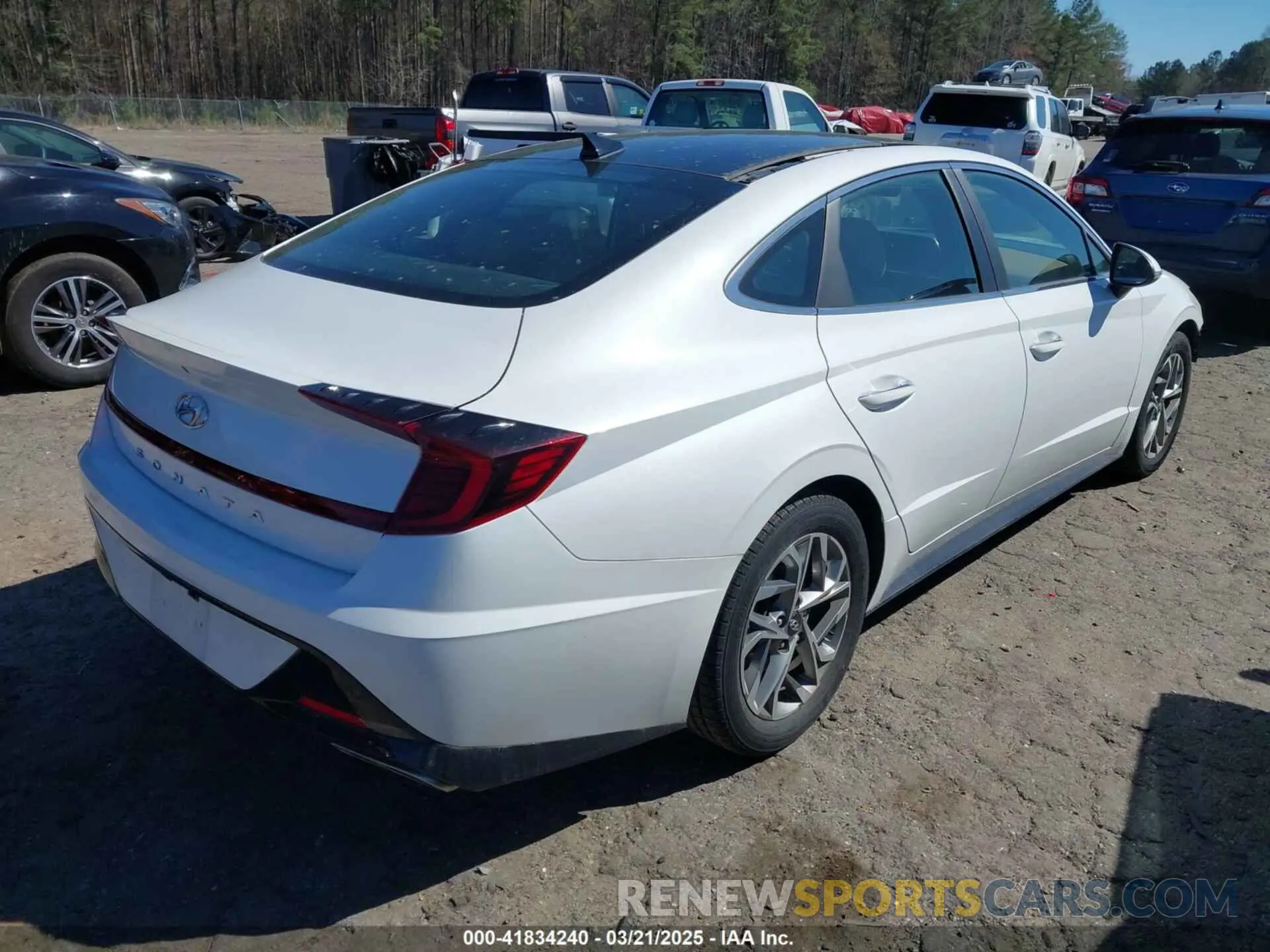 4 fotografías del automóvil dañado 5NPEF4JAXLH016698 HYUNDAI SONATA 2020