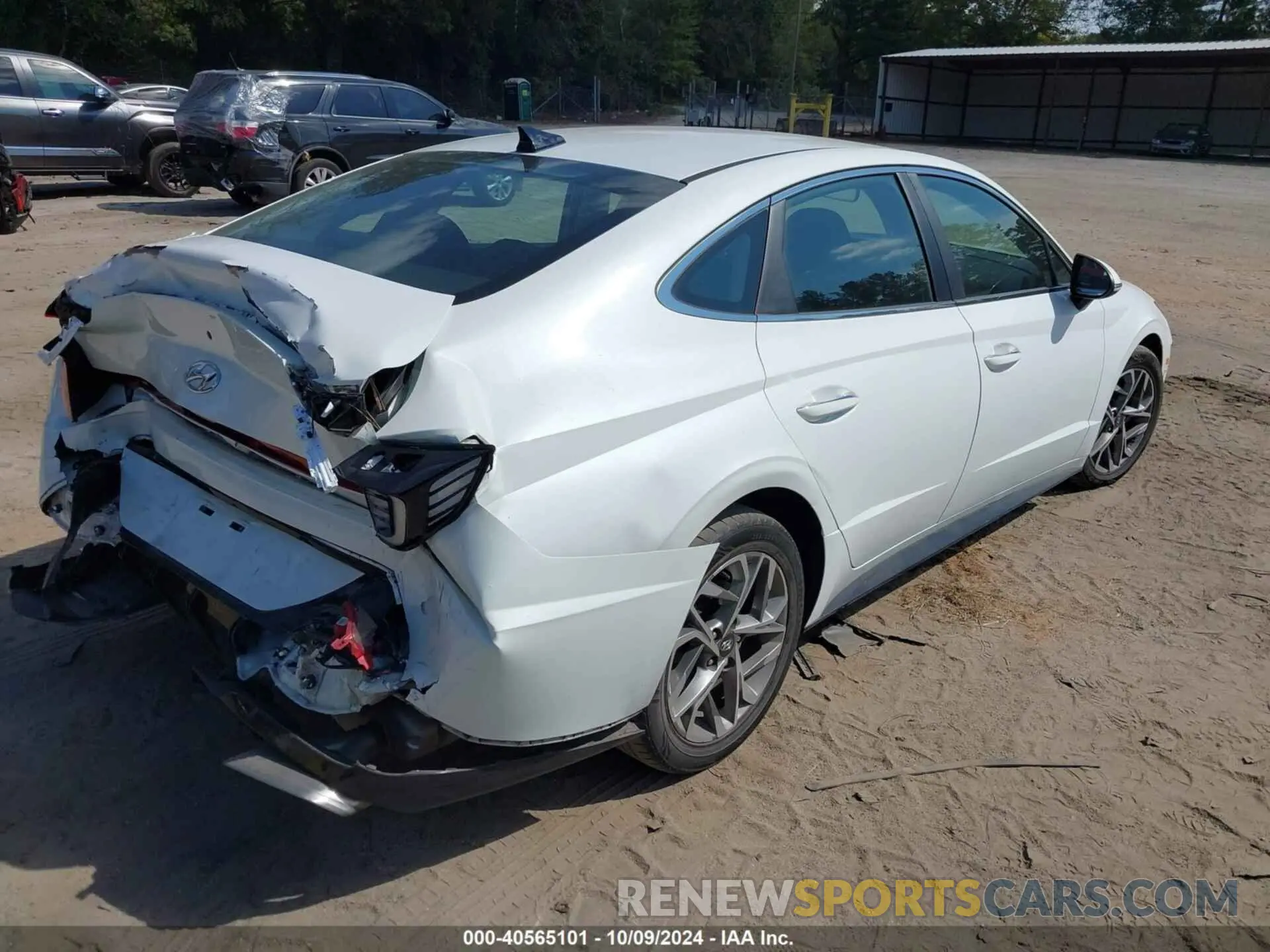 4 fotografías del automóvil dañado 5NPEF4JAXLH019231 HYUNDAI SONATA 2020