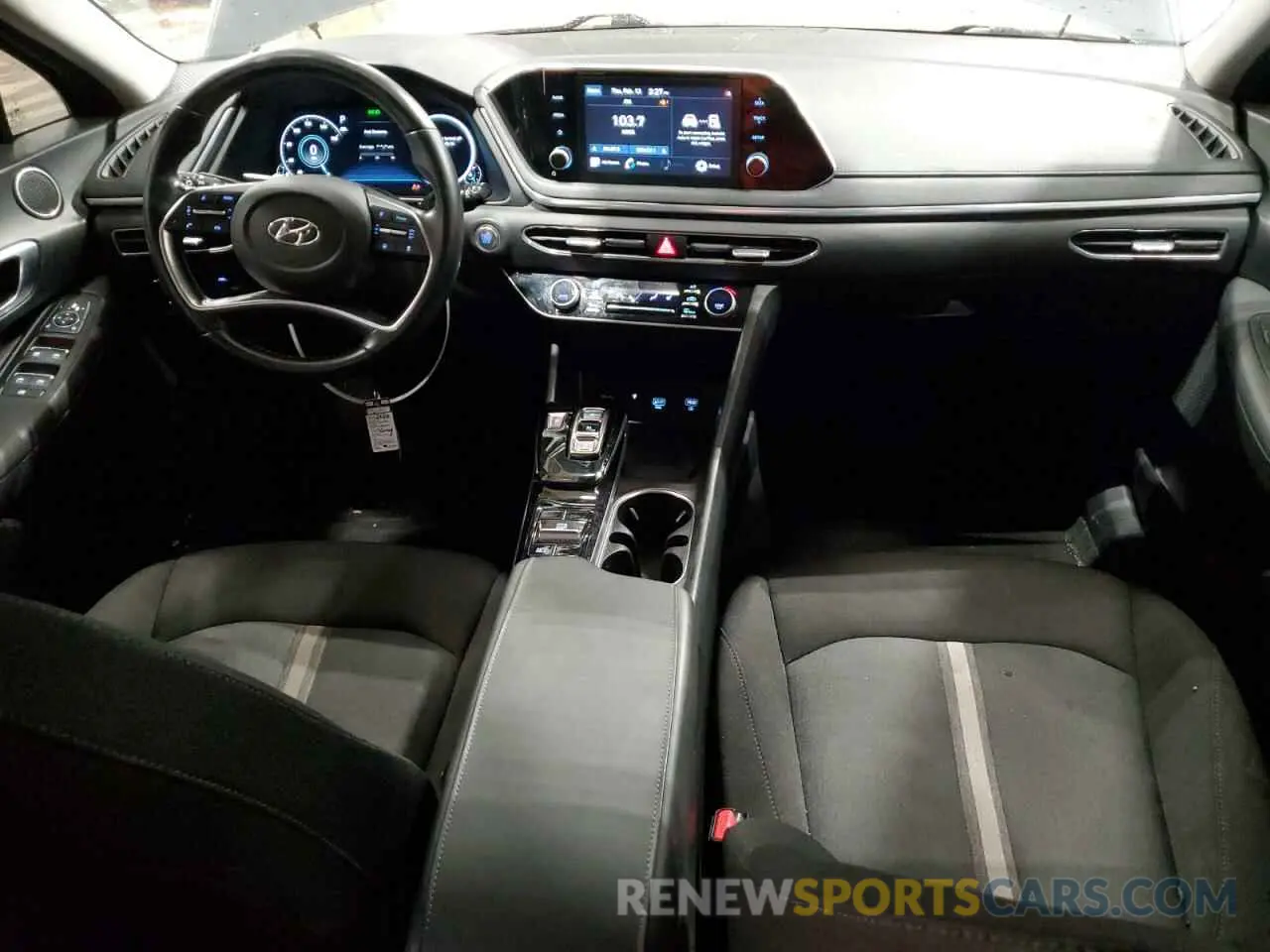 8 fotografías del automóvil dañado 5NPEF4JAXLH027569 HYUNDAI SONATA 2020